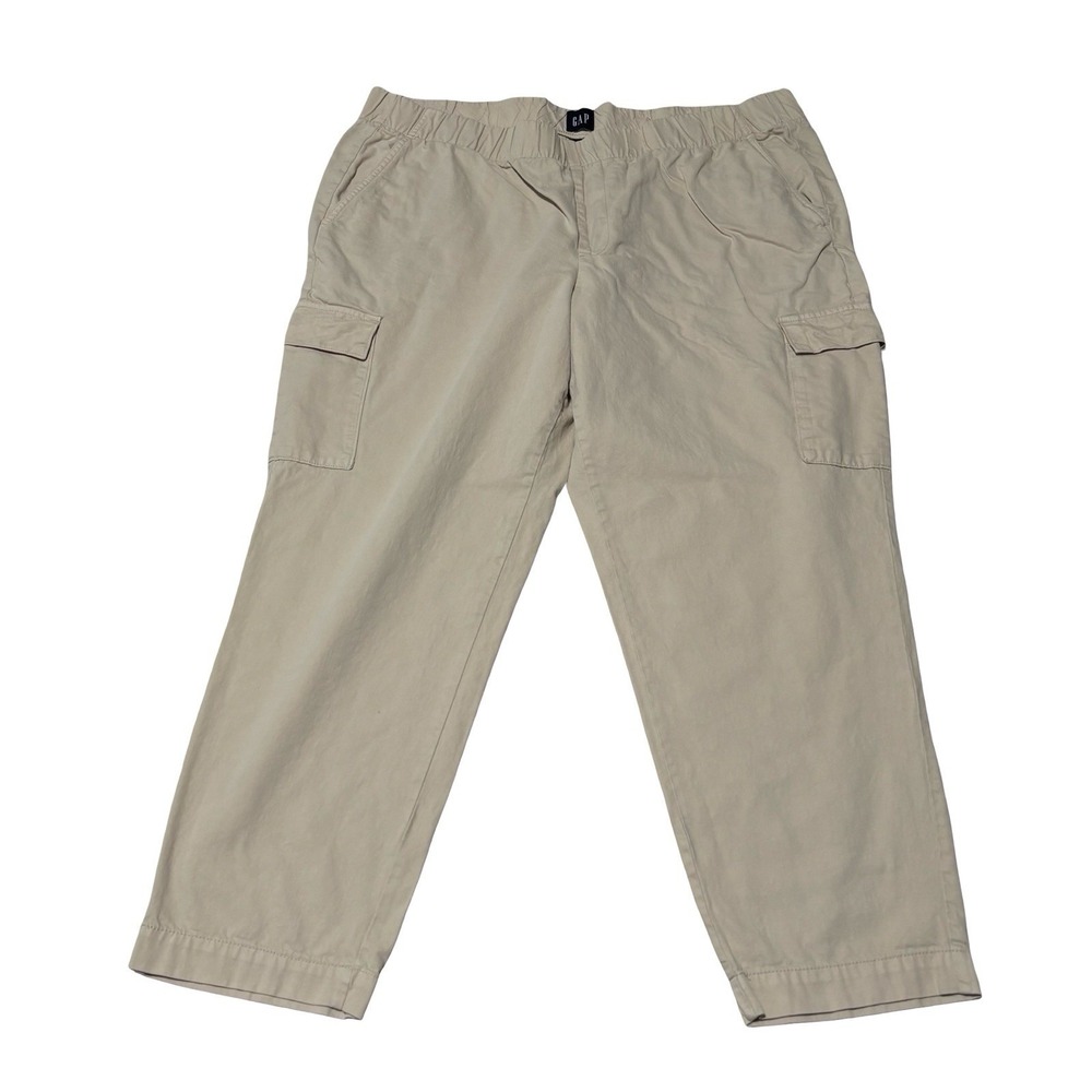 Gap Women's Twill Cargo Pants Beige Size XXL 42‎ x 28
